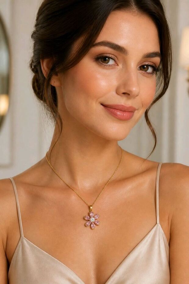 Figured Anti-Tarnish Steel Adjustable Chain Luxury Necklace