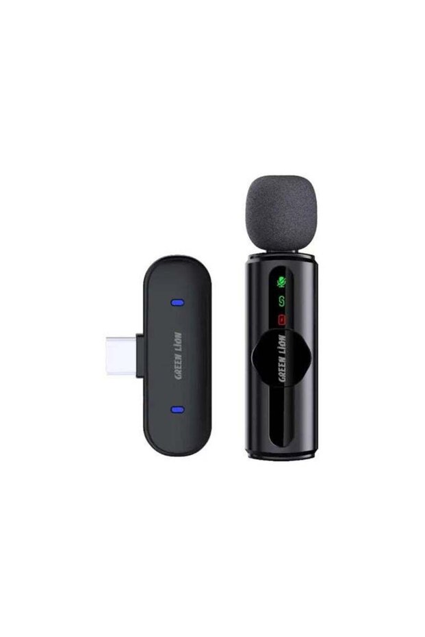 GM-75X 3-in-1 Wireless Microphone with Type-C, Lightning & USB-A Receivers, Real-Time Monitoring 20m Range HD Sound Audio Mic - Black