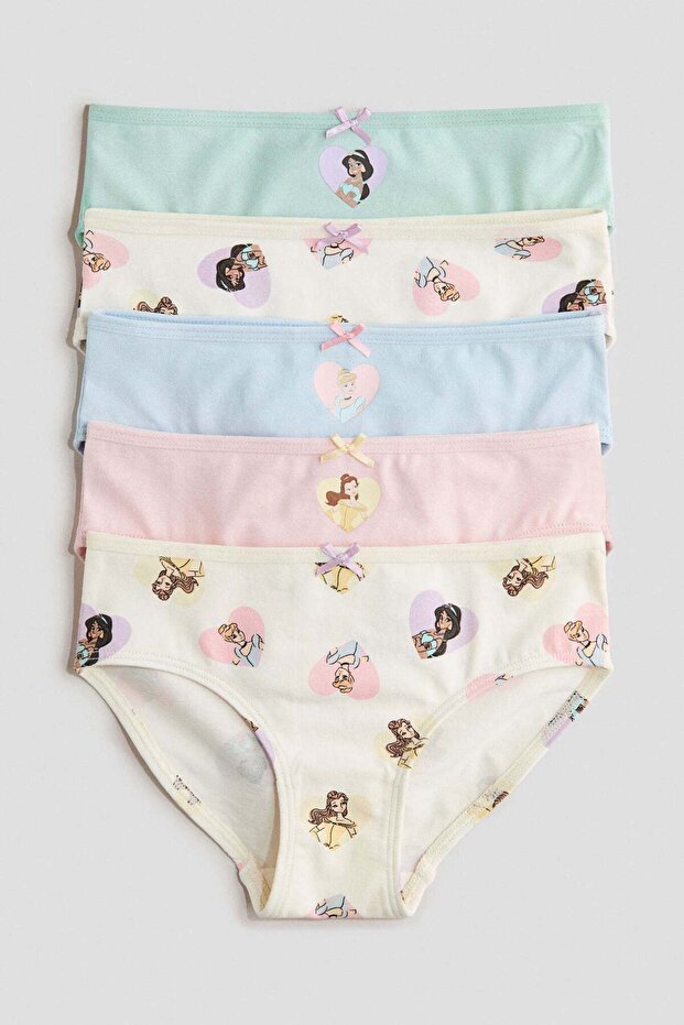 5-pack printed cotton briefs