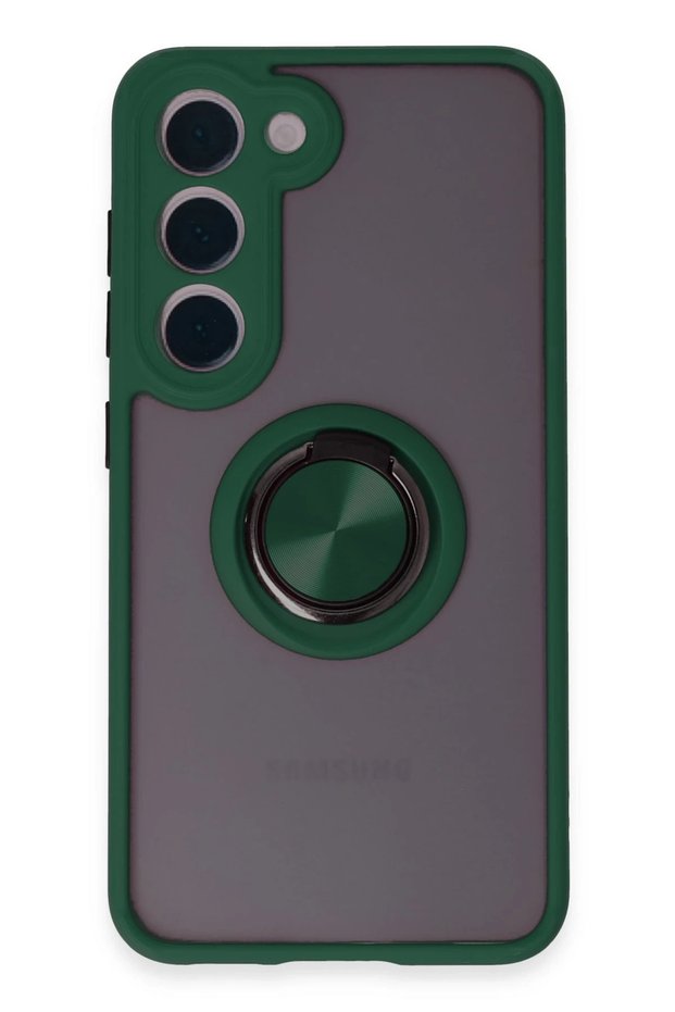 Aconcept Galaxy S23 Case Montreal Silicone Cover with Ring (31237) - Green