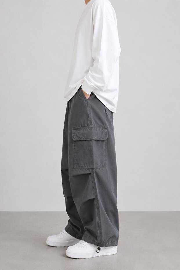 Unisex Oversize Wide Leg Multi-Pocket Cargo Pants