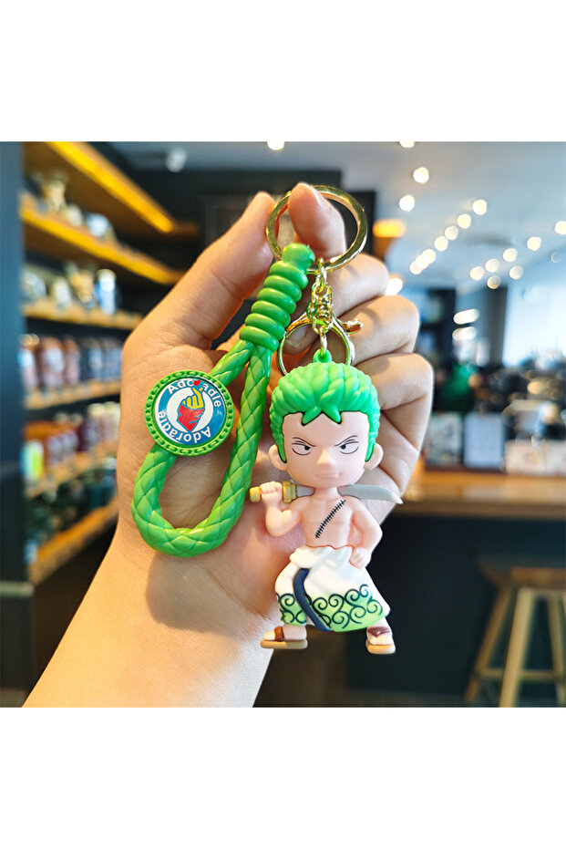 Style-07 New One Piece Luffy Zoro Nami Chopper High-Value Creative Personalized Couple Keychain Anim