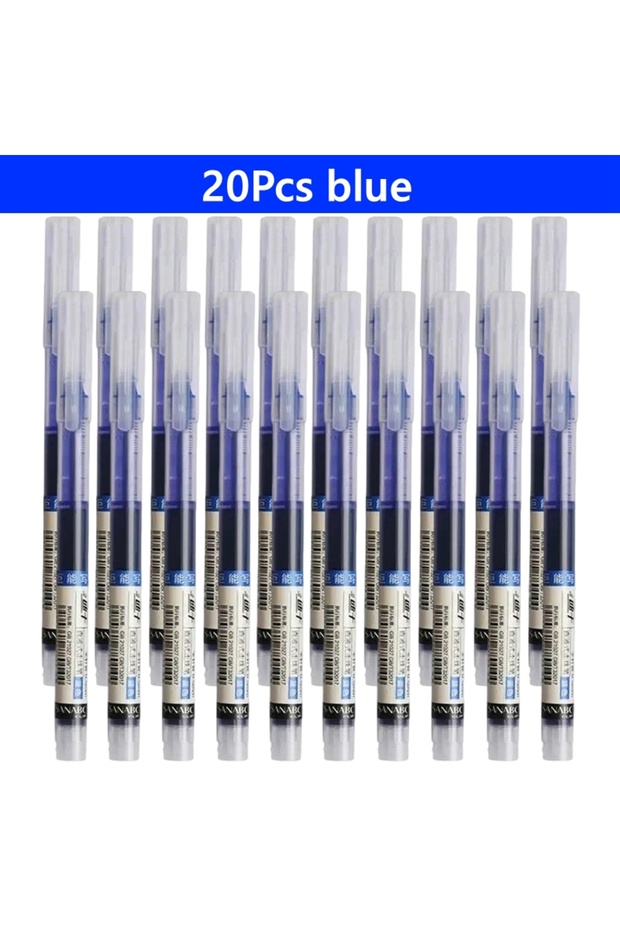 20pcs blue 3/10/50/100PCS Color Gel Pens set,0.5mm Fine Tip Ballpoint Pen for Drawing Pens for Writi