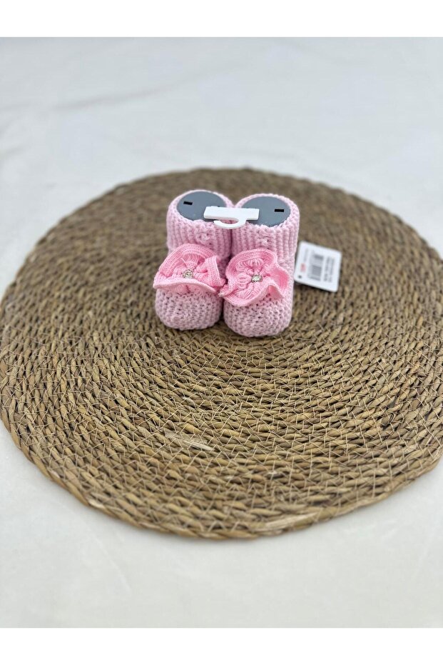 Knitwear Floral Figured Baby Booties