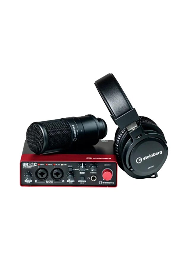 حزمة تسجيل صوتي UR 22 C Red 2.0 مع واجهة صوتية