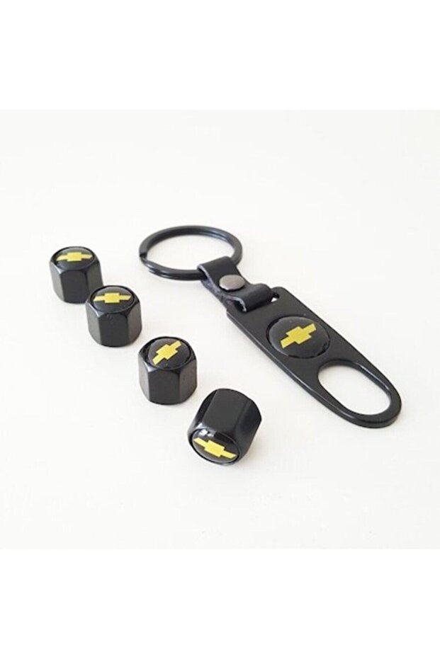 Car Valve Cover Stainless Aluminum Valve Cover Set And Keychain Set