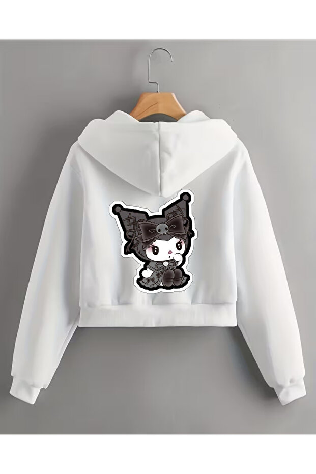 Girls' Hooded Kuromi Printed Jacket