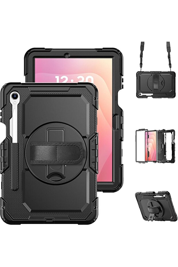 Tablet Case for Samsung Galaxy Tab S11 (2025) 11 inch, 360° Rotatable Cover (Black)
