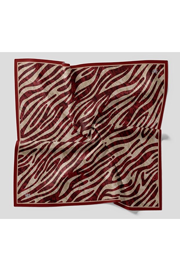 Women's Zebra Pattern Sparkling Crystal Scarf with Silk Feel