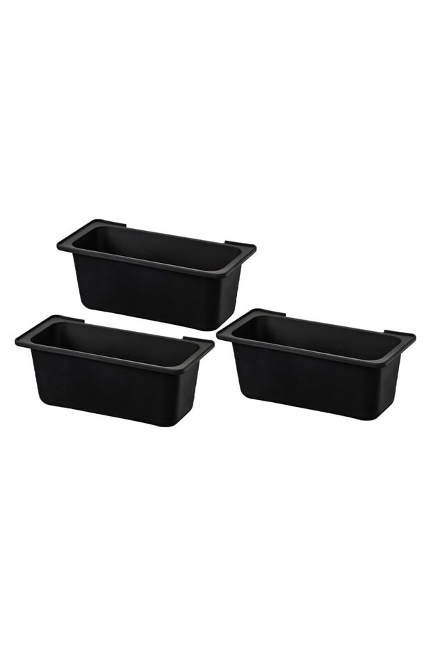 3-Pack Grill Drainer for Efficient Backyard Grilling (Black)