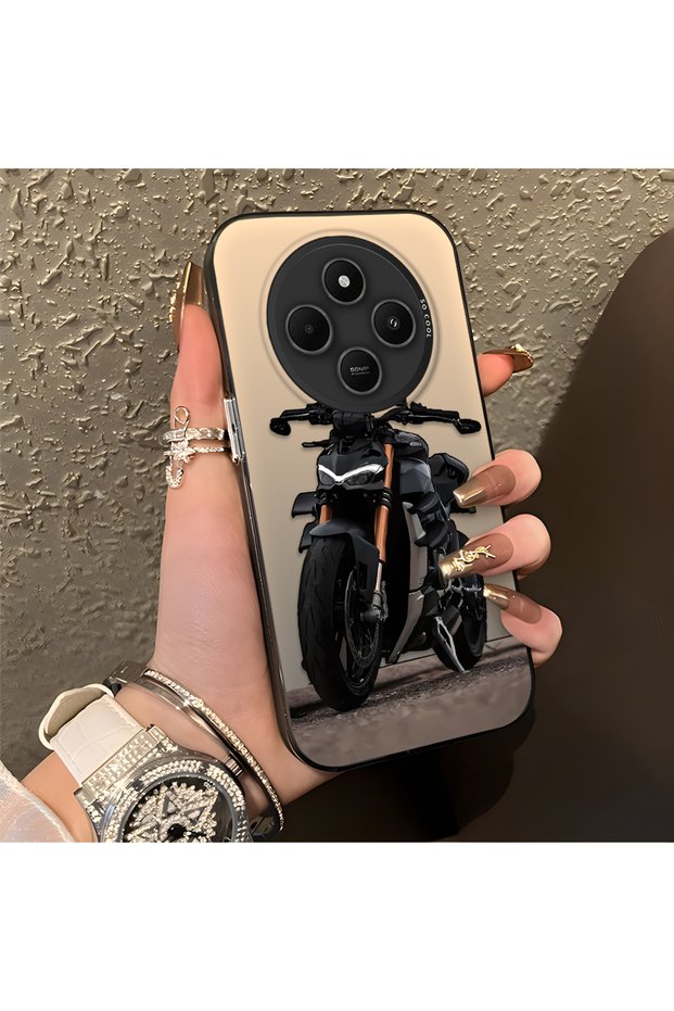 Redmi A4 Compatible Cool Sport Motorcycle Printed Matte Quality Soft Silicone Case
