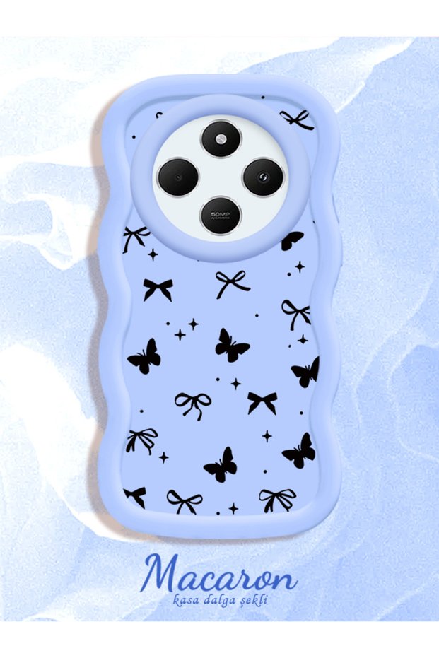 Redmi 14C 4G/5G Compatible Slim Butterfly Bow Printed Soft Structure Daily Use Phone Case
