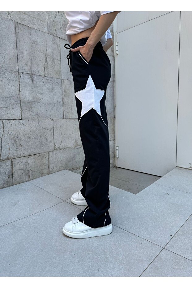Unisex Urban Stripe Wide Leg Sweatpants