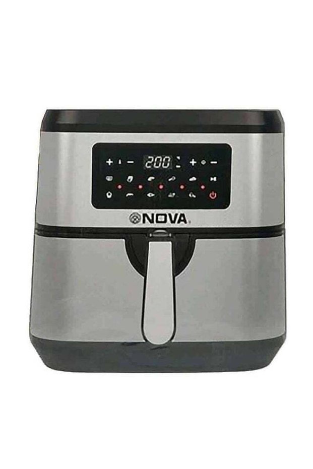 7.5L Digital Air Fryer 1800W Large Capacity Air Fryer with LED Touch Display, Rapid Hot Air Technology, Oil-Free Healthy Cooking, Temperature Control 50-200°C, 60-Minute Timer, Non-Stick Fry Bask