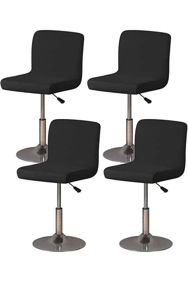 Waterproof bar stool cover, elastic bar stool cover, polyester material, elastic band design at the bottom, non-slip and removable, 4-piece set
