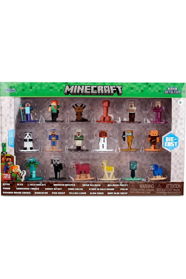 Minecraft Nano Metalfigs, 18 Pieces