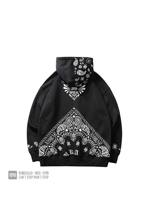 Unisex Printed Hooded Sweatshirt
