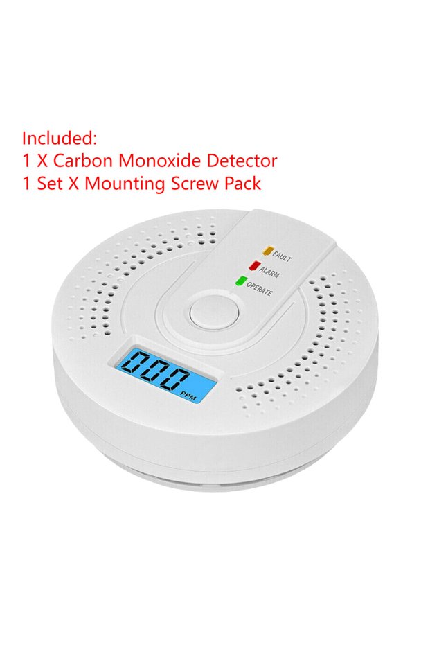 1PCS 5-1PCS Digital Carbon Monoxide Detector Sound & Light Warning Sensor Battery Powered CO