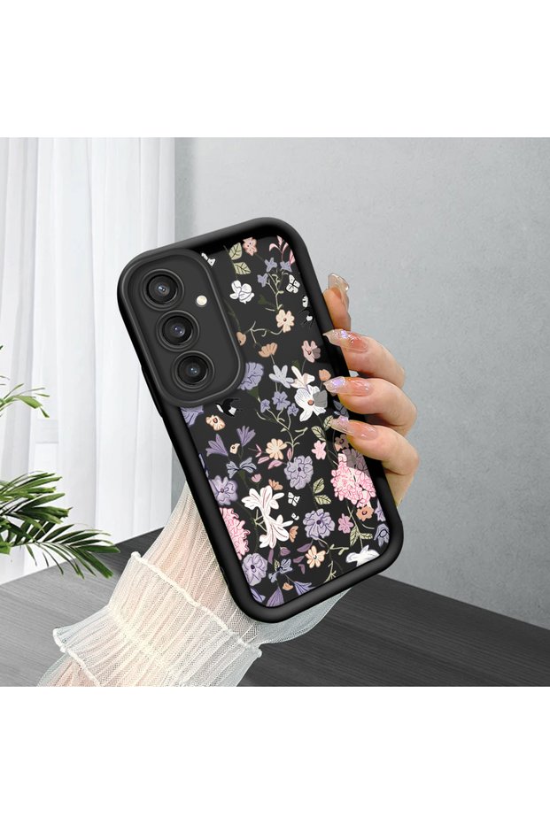 Samsung Galaxy S23 Fe Compatible Black Silicone Case with Shockproof Camera Protection