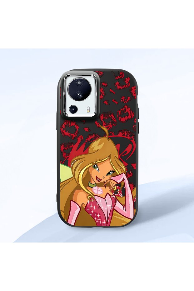 Mi 13 Lite Compatible Black Silicone Case with Shock-Absorbing Camera Protections