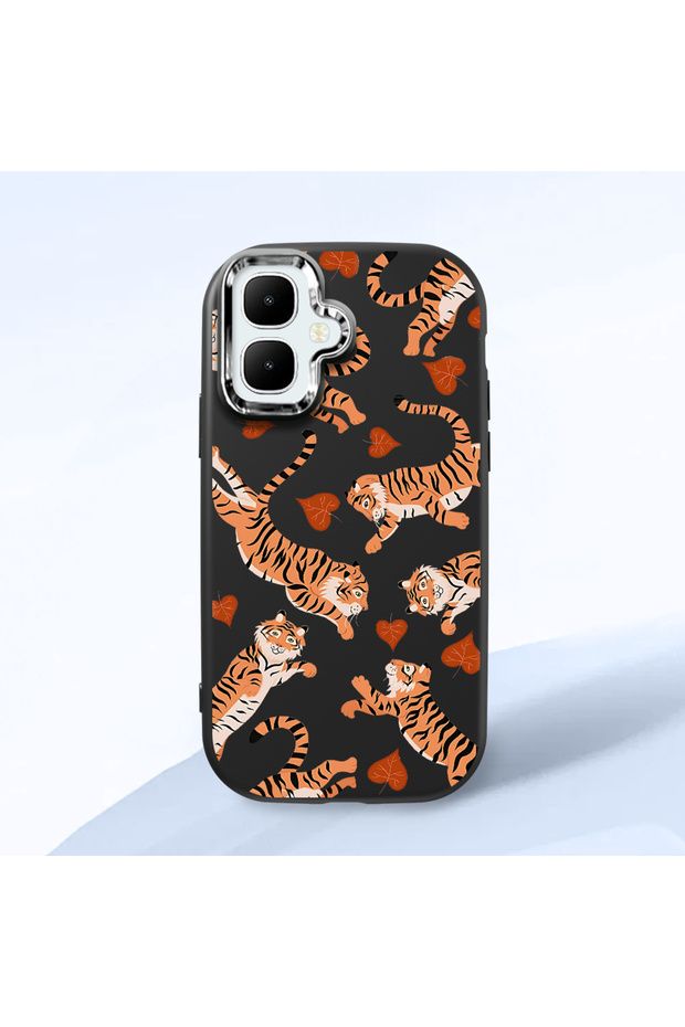 Infinix Smart 10 Compatible Shock-Absorbing Camera Protected Black Silicone Case