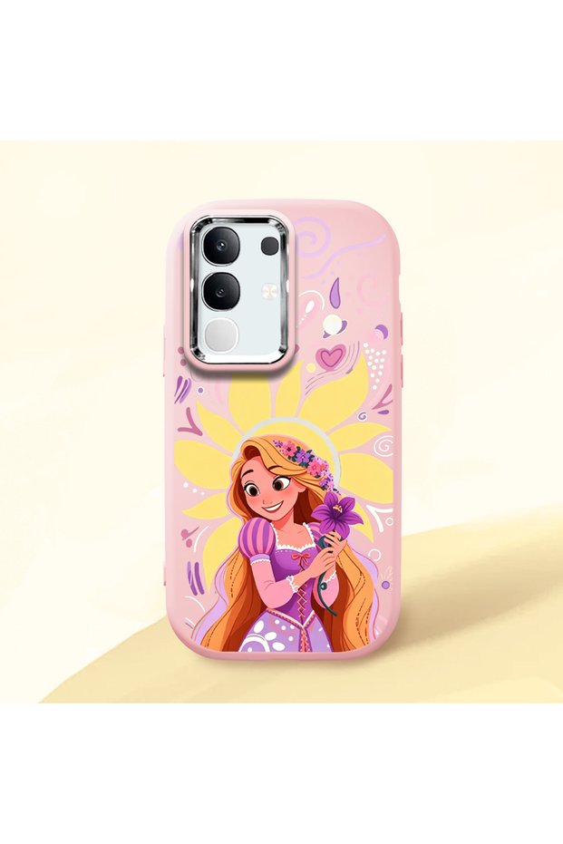 Vivo Y29 4g Compatible Shock-Absorbing Camera Protected Pink Silicone Case