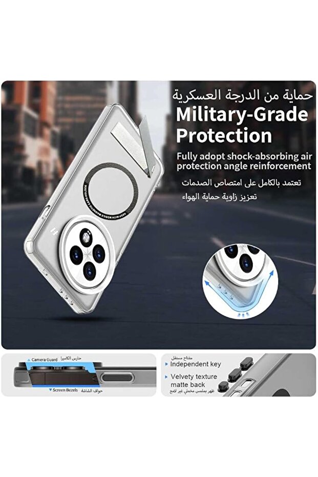 غطاء حماية لهاتف ون بلس 13-5G: مع واقي شاشة، حلقة مغناطيسية، حامل قابل للتعديل، تصميم عسكري