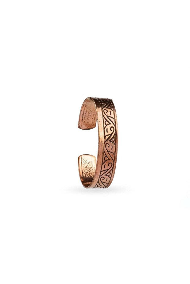Patterned copper bracelet (adjustable) model 3