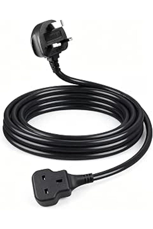 شريط طاقة عالمي بطول 5 أمتار مع سلك تمديد، مقبس طاقة 10 في 1 بـ 6 منافذ و3 منافذ USB