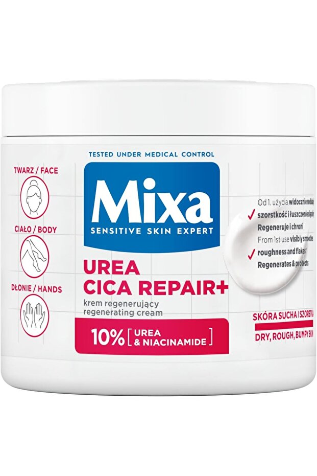 Urea Cica Repair+ Regenerating Cream, 400 ml