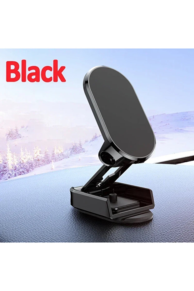 VIKEFON Black Car Magnetic Phone Holder Stand In Car For iPhone 17 16 15 14 XR Pro Magnet Mount Cel