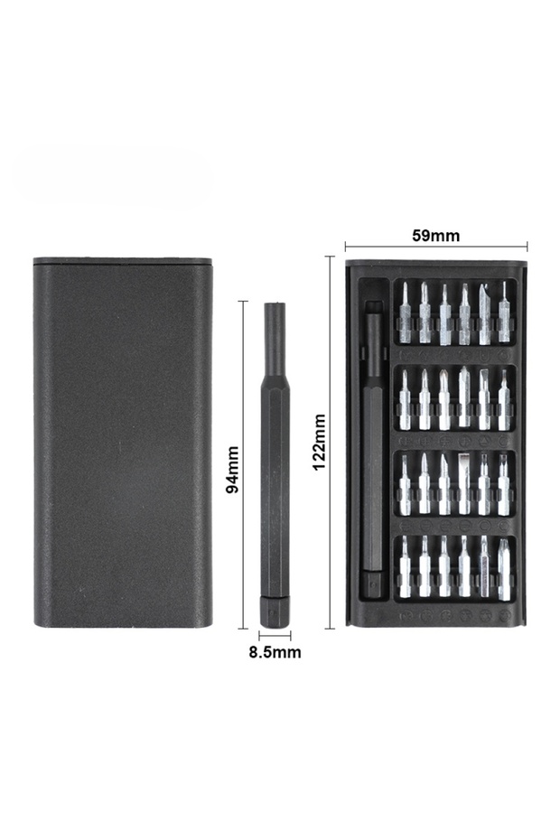 25 in 1 25 In 1 Multi-Purpose Mini Screwdriver Set Flat Head Cross Screwdrivers For Phone Computer E