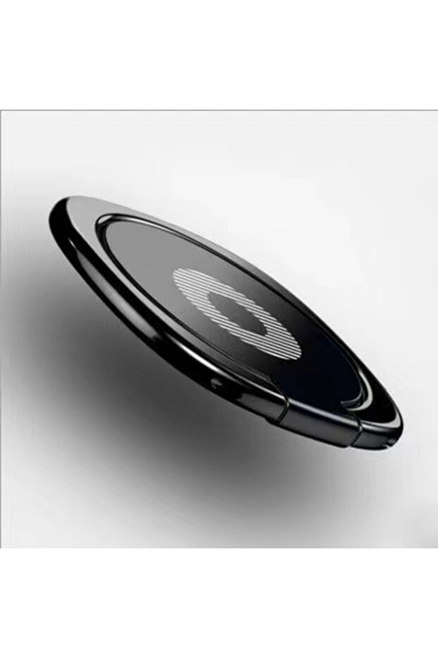 Black Universal Metal Finger Ring Cell Phone Holder Grip 360 Degree Rotaing Mobile Phone Stand Car M
