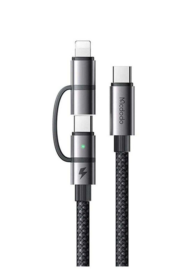 2In1 cable CA-0450 USB-C To USB-C + Lightning 1/2 m