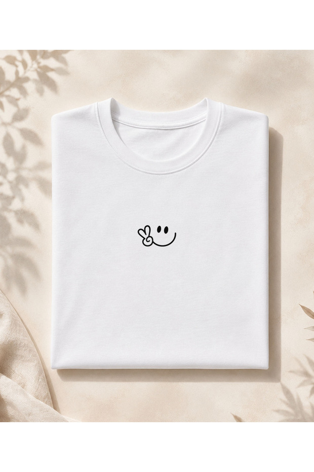 Unisex Smile Printed Design Tshirt - Family T-Shirt