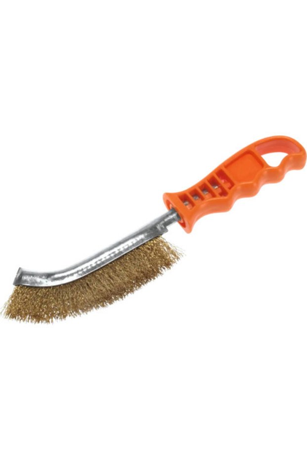 Lessmann brass wire brush 260mm, multifunctional, plastic handle