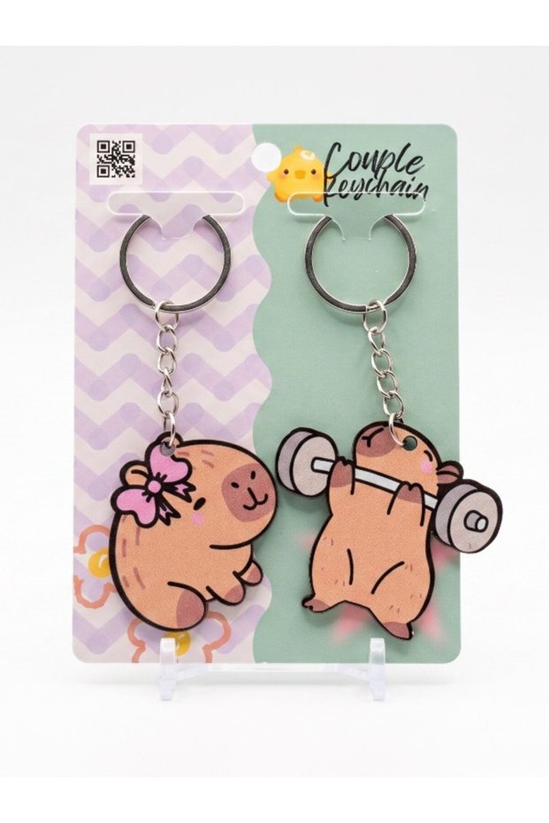 Capybara Couple 2-Pack Keychain