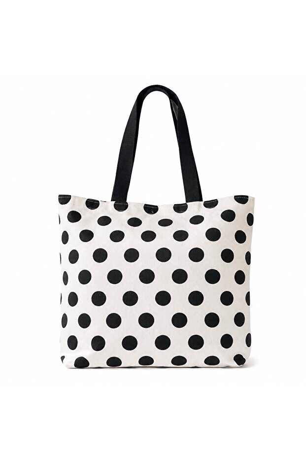 Multi-Purpose Stylish Polka Dot Tote Bag – Daily Use