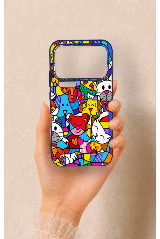 Mi 17 Pro Max Compatible Britto Garden Patterned Silicone Case
