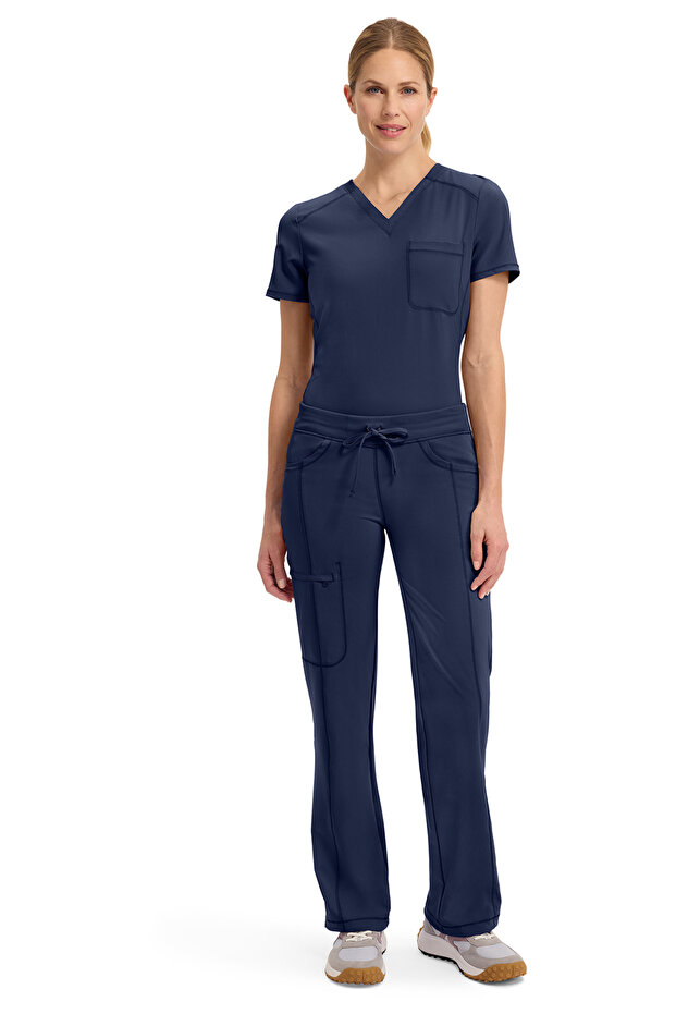 Cke1123A Women's Scrubs Pants – Imported, 4-Way Stretch, Spanish Leg Style, and Comfortable Doctor/Nurse Single Bottom