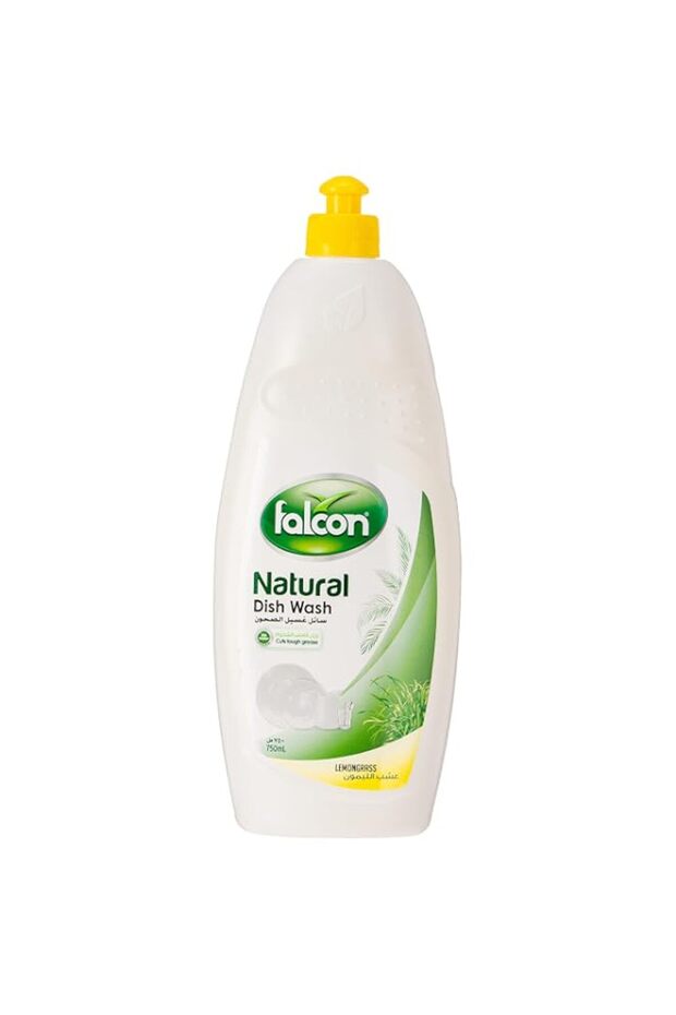 Falcon Pack Natural Dish Wash, Lemon Grass, 750 ml