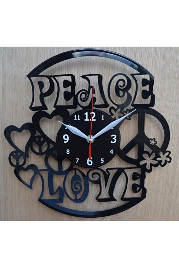 ARS® Peace Love Modern Decorative Acrylic Wall Clock (40X40)