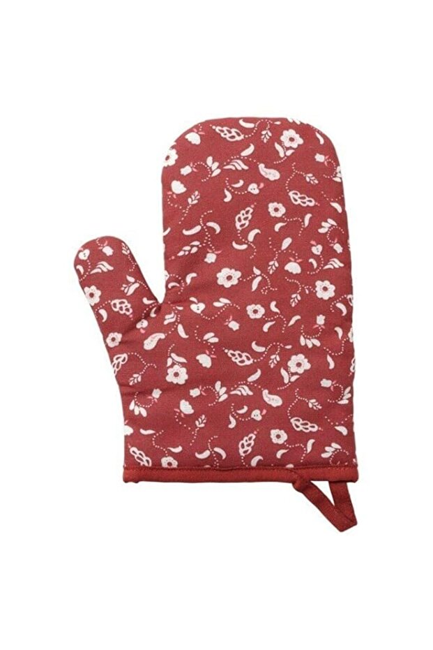IKEA INAMARIA Oven Glove, Patterned/red.