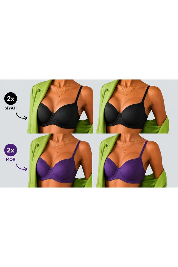 Women's Push up Bra with Supportive Padding and Underwire – All-Day Comfort and Natural Fullness