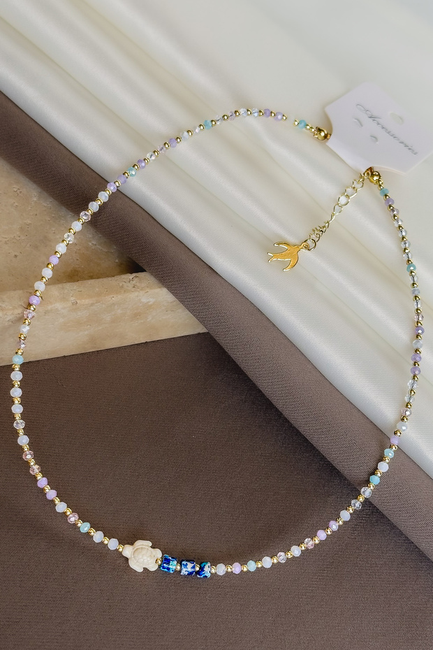 Summer Collection Figured Colorful Beaded Handmade Special Design Women's Necklace
