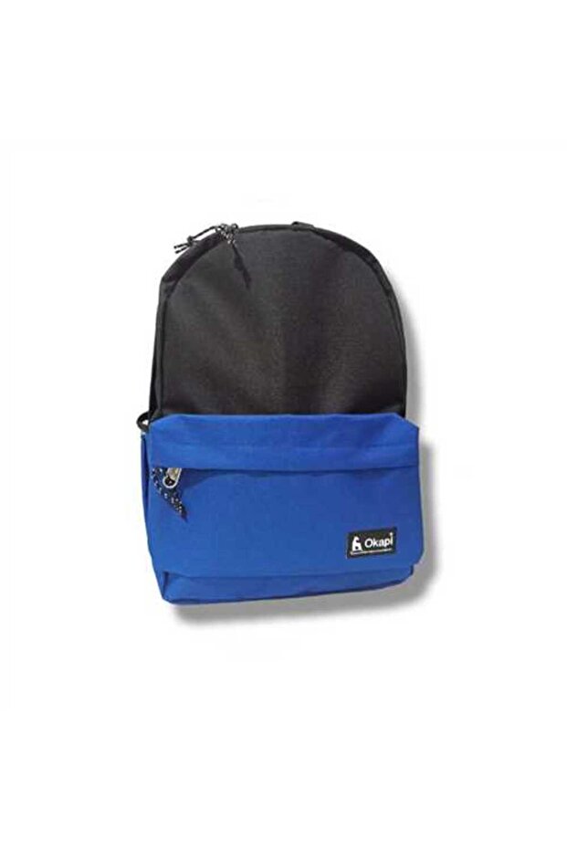 School bag okp-146 island blue black double compartment
