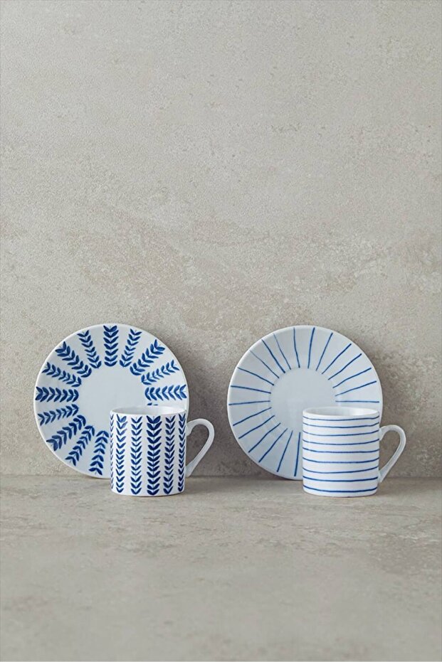 English Porcelain 2-Person Coffee Cup