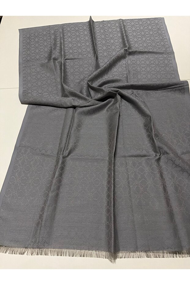 Mini Seljuk Monogram Cotton Silk Shawl Stone