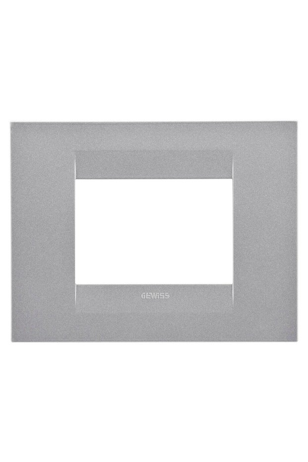 Gewiss Chorus GW16403VT frame, 3 modules, titanium, for socket / switch