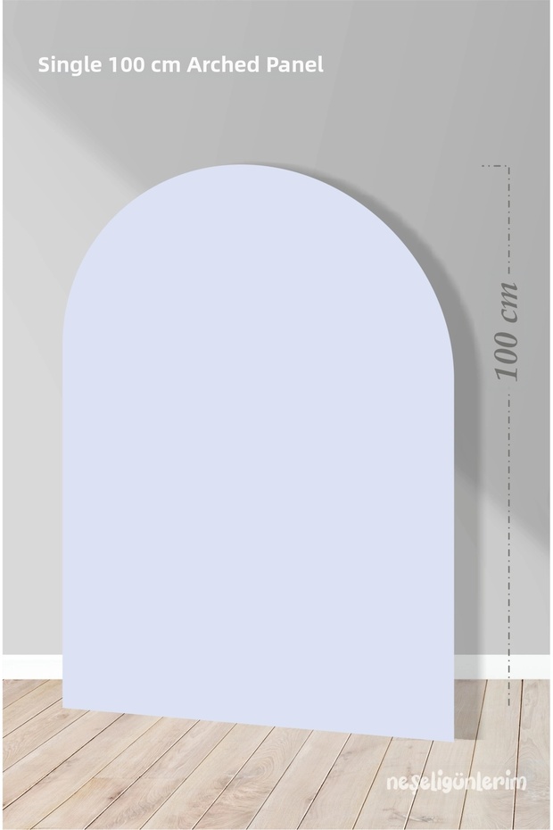 Light Blue Soft Footed Board Backdrop 100 cm | Design | Door | Room | Decor
